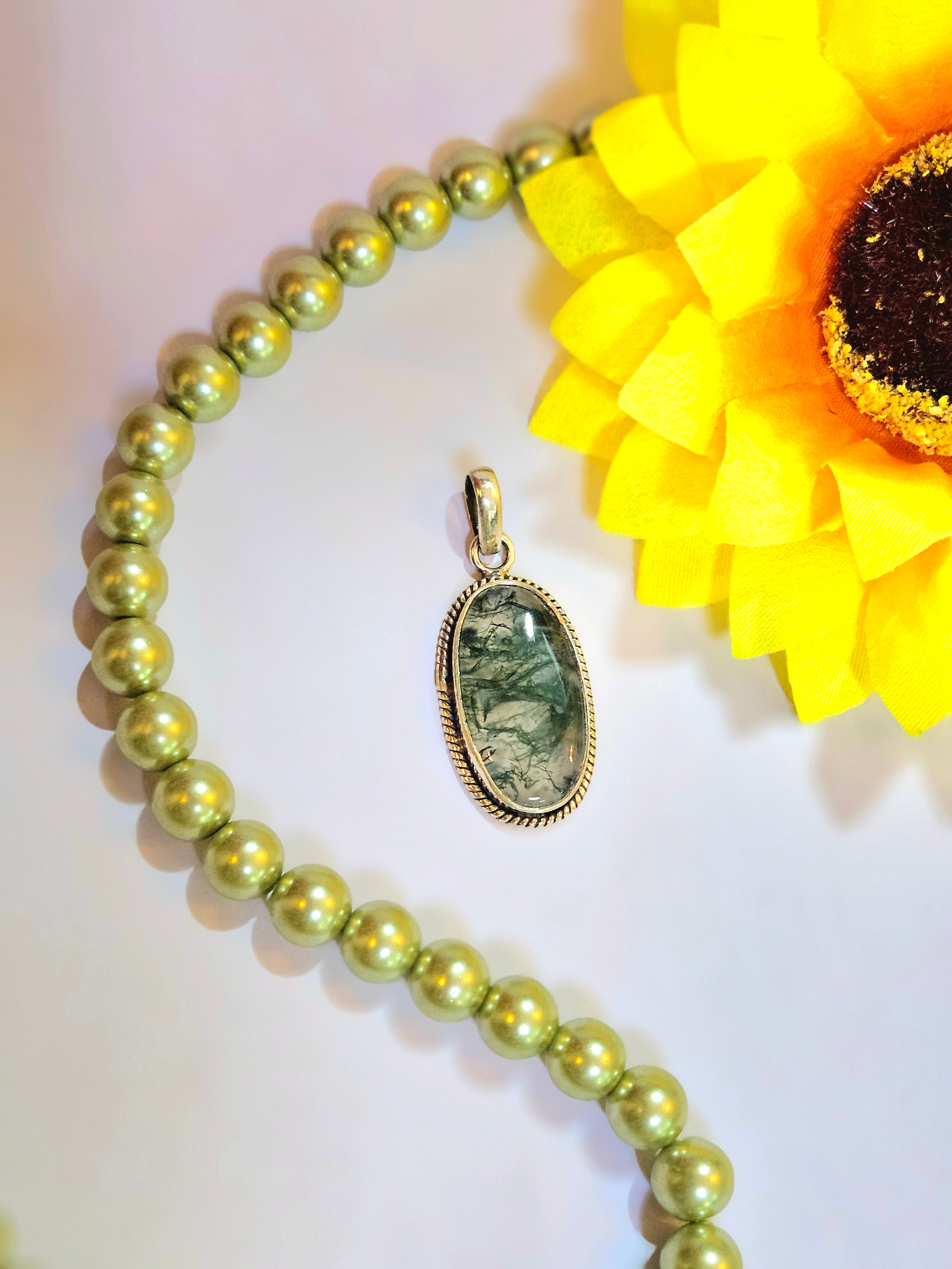 Moss Agate Pendant
