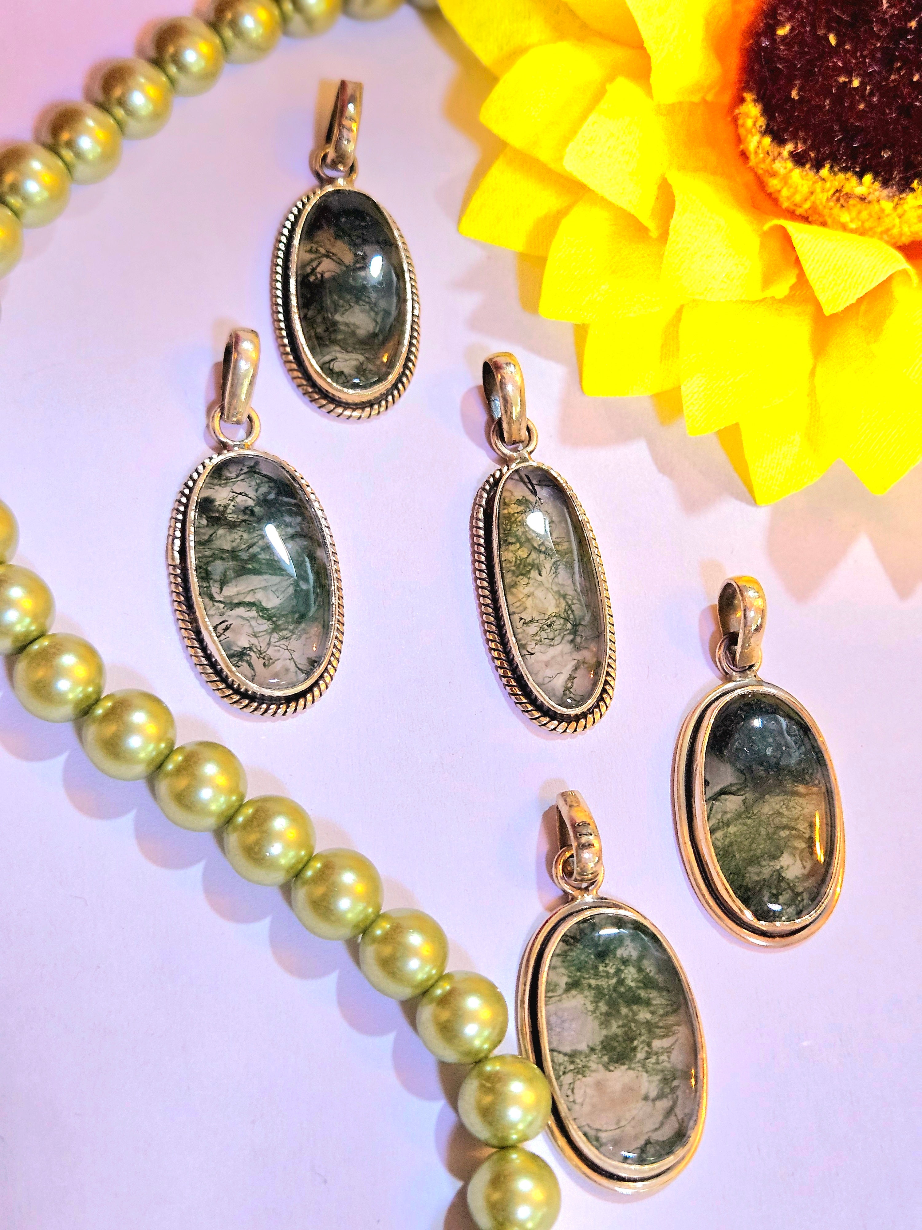 Moss Agate Pendant
