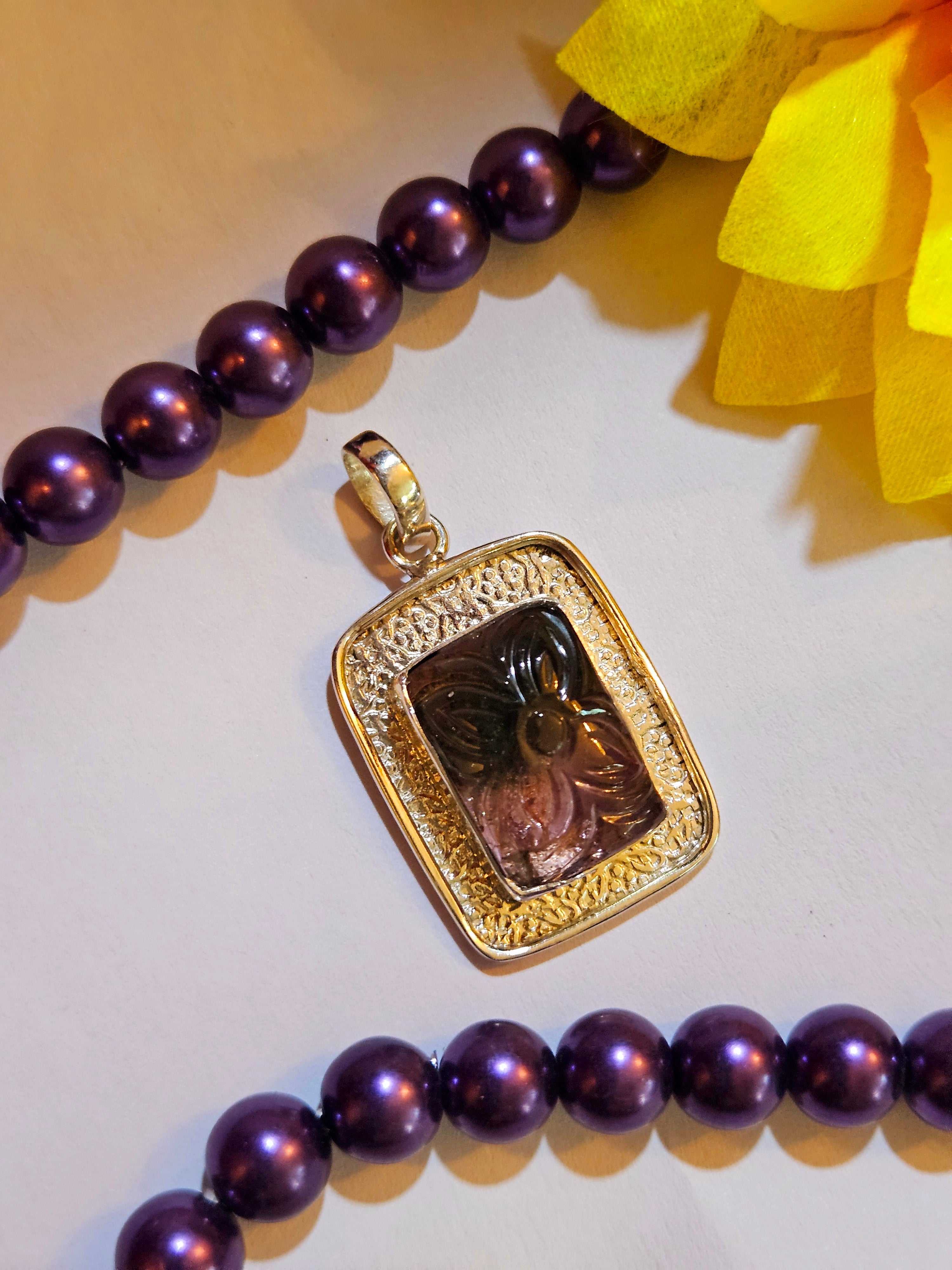 Tourmaline Square Pendant