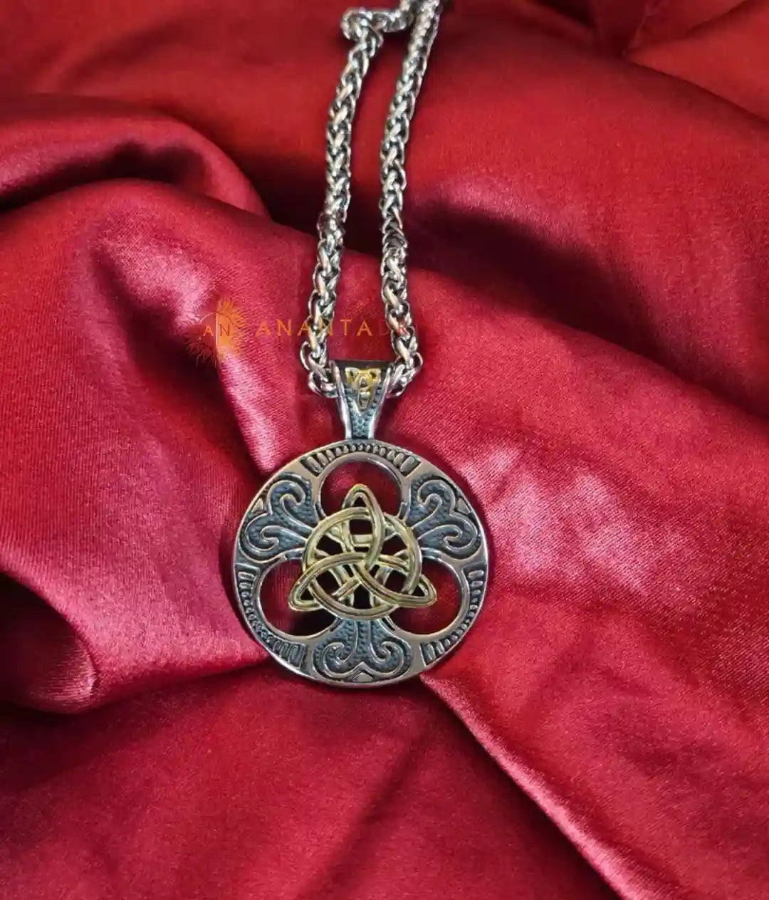 Triquetra Talisman Pendant with Chain